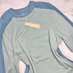 Skims cotton jersey long sleeve shirt